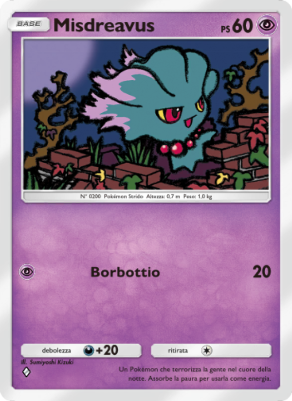 Misdreavus 066/207 — Scontro Spaziotemporale (Italian Pokémon TCG card)