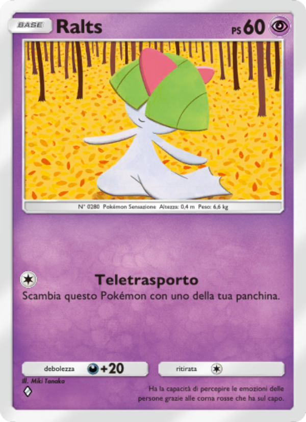 Ralts 068/207 — Scontro Spaziotemporale (Italian Pokémon TCG card)