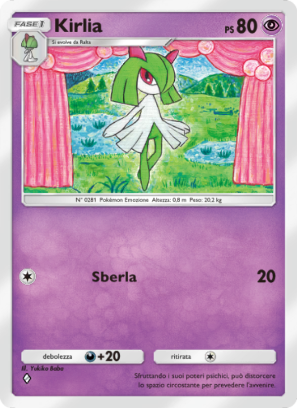 Kirlia 069/207 — Scontro Spaziotemporale (Italian Pokémon TCG card)