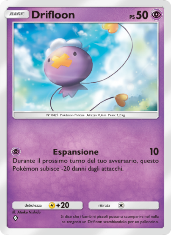Drifloon 073/207 — Scontro Spaziotemporale (Italian Pokémon TCG card)