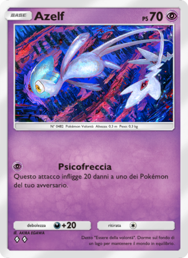 Azelf 077/207 — Scontro Spaziotemporale (Italian Pokémon TCG card)