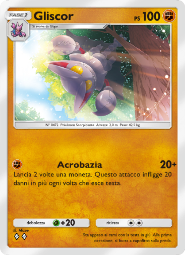 Gliscor 084/207 — Scontro Spaziotemporale (Italian Pokémon TCG card)