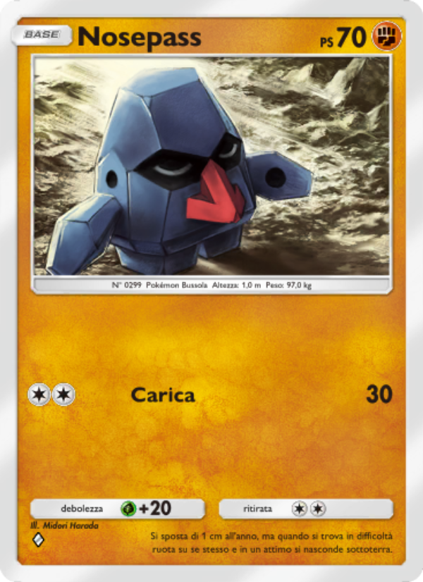 Nosepass 086/207 — Scontro Spaziotemporale (Italian Pokémon TCG card)
