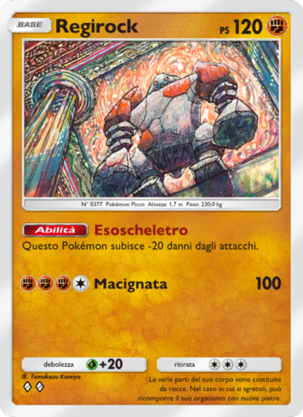 Regirock 087/207 — Scontro Spaziotemporale (Italian Pokémon TCG card)
