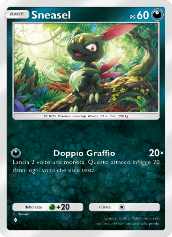 Sneasel 098/207 — Scontro Spaziotemporale (Italian Pokémon TCG card)