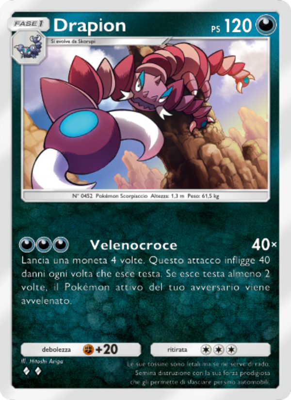 Drapion 106/207 — Scontro Spaziotemporale (Italian Pokémon TCG card)