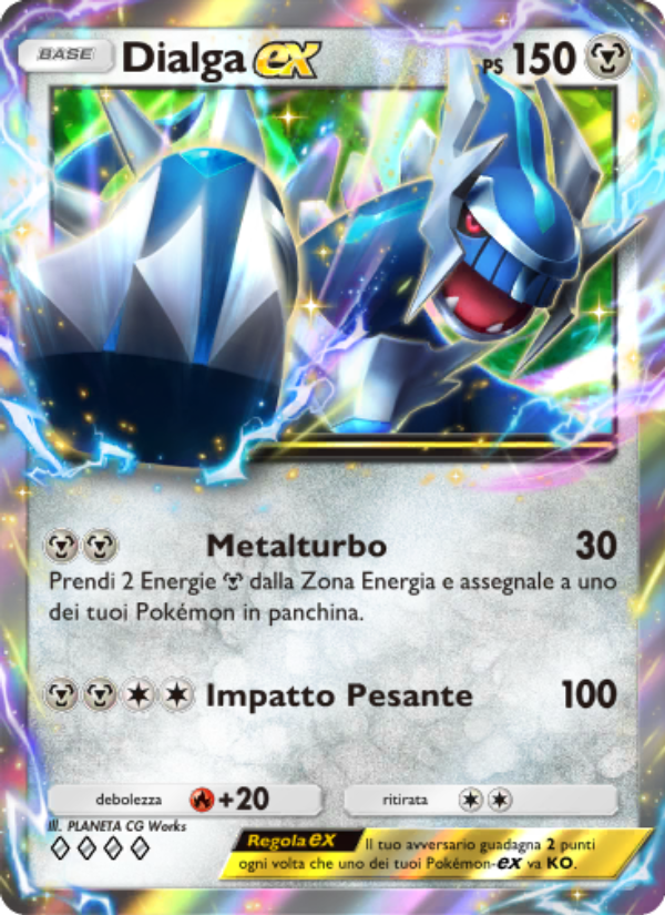 Dialga-ex 119/207 — Scontro Spaziotemporale (Italian Pokémon TCG card)