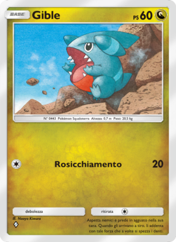 Gible 121/207 — Scontro Spaziotemporale (Italian Pokémon TCG card)