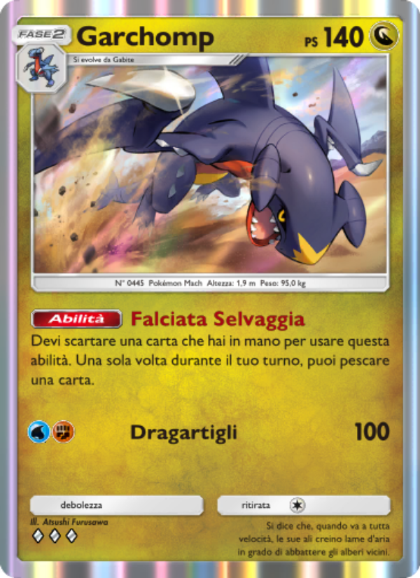 Garchomp 123/207 — Scontro Spaziotemporale (Italian Pokémon TCG card)
