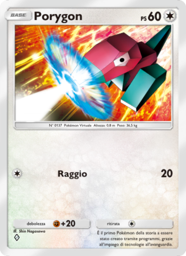 Porygon 127/207 — Scontro Spaziotemporale (Italian Pokémon TCG card)