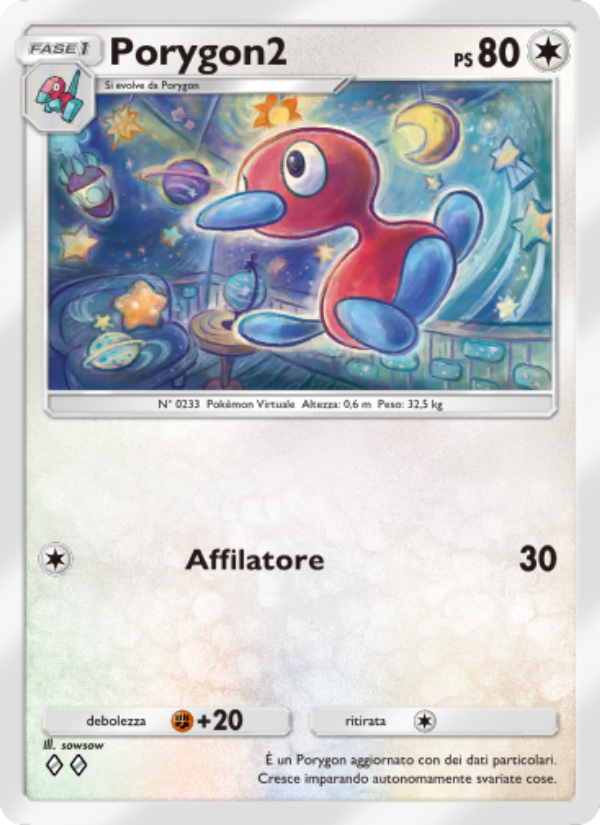 Porygon2 128/207 — Scontro Spaziotemporale (Italian Pokémon TCG card)