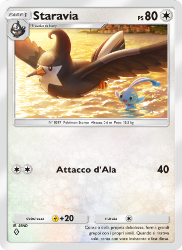 Staravia 133/207 — Scontro Spaziotemporale (Italian Pokémon TCG card)