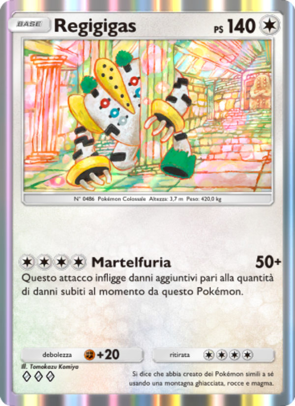 Regigigas 143/207 — Scontro Spaziotemporale (Italian Pokémon TCG card)