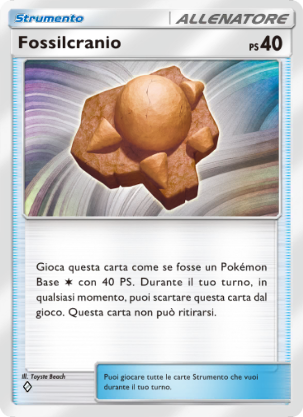 Fossilcranio 144/207 — Scontro Spaziotemporale (Italian Pokémon TCG card)