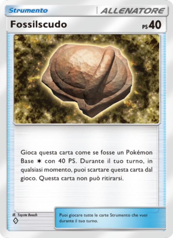 Fossilscudo 145/207 — Scontro Spaziotemporale (Italian Pokémon TCG card)