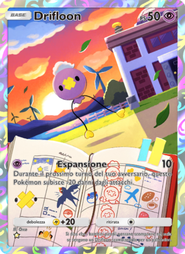 Drifloon 165/207 — Scontro Spaziotemporale (Italian Pokémon TCG card)