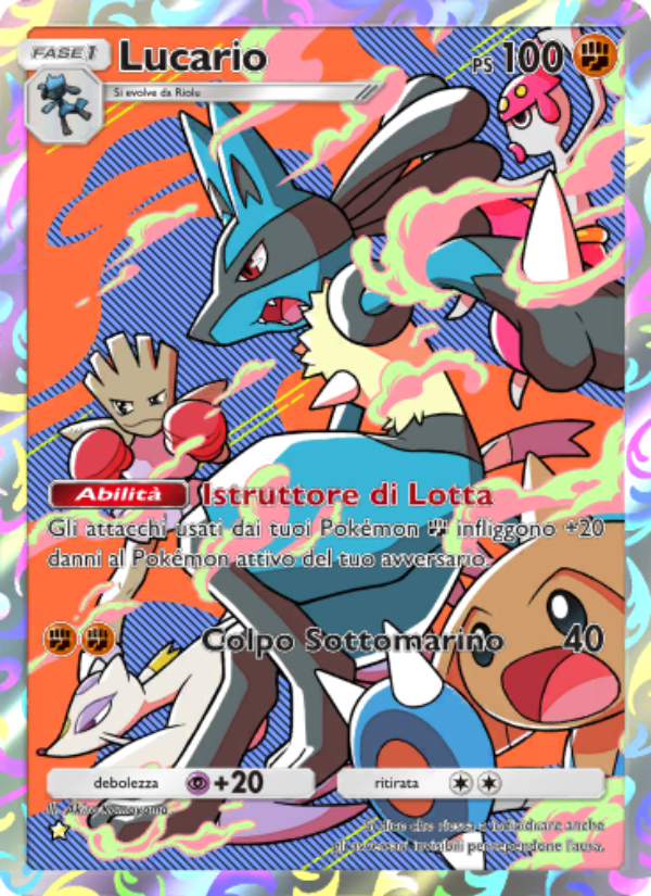 Lucario 170/207 — Scontro Spaziotemporale (Italian Pokémon TCG card)
