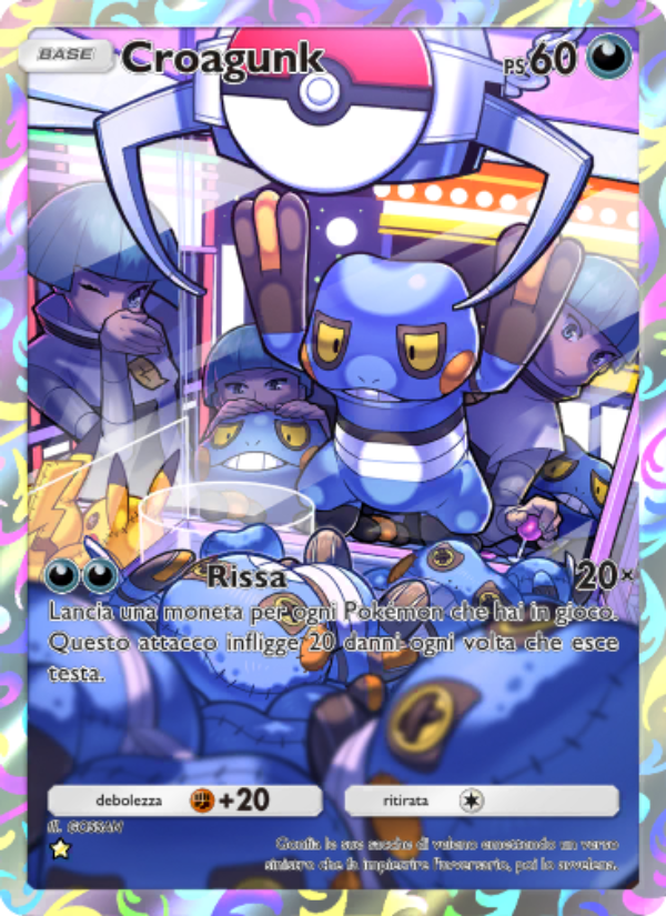 Croagunk 173/207 — Scontro Spaziotemporale (Italian Pokémon TCG card)