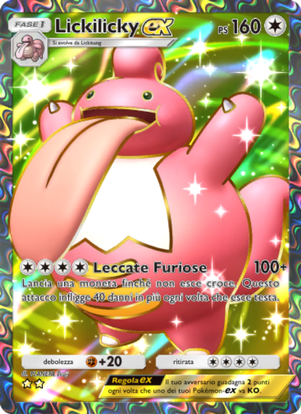 Lickilicky-ex 189/207 — Scontro Spaziotemporale (Italian Pokémon TCG card)