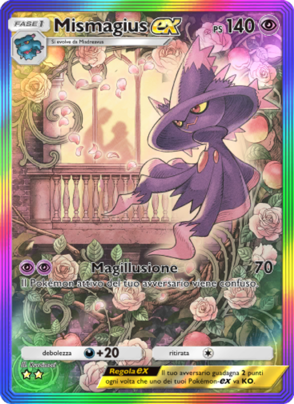 Mismagius-ex 199/207 — Scontro Spaziotemporale (Italian Pokémon TCG card)
