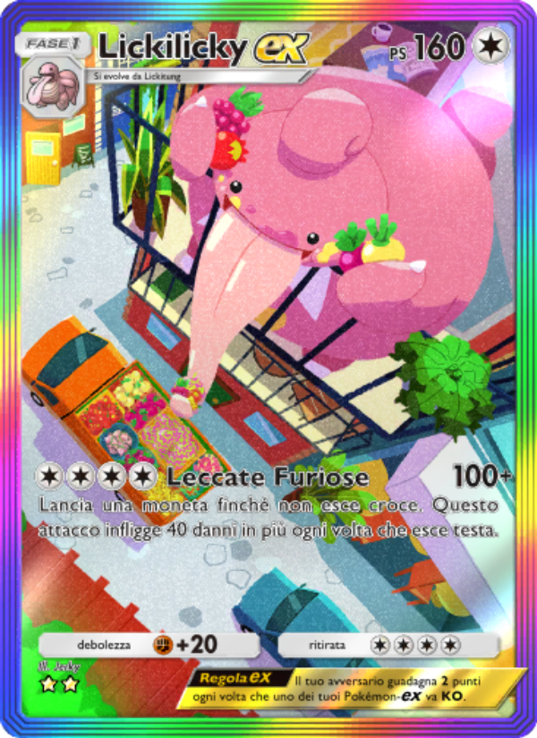 Lickilicky-ex 203/207 — Scontro Spaziotemporale (Italian Pokémon TCG card)