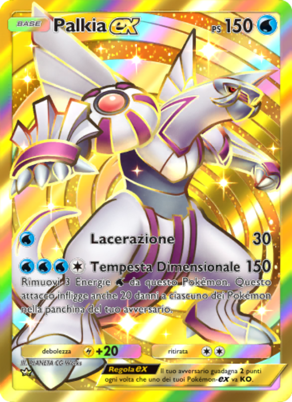 Palkia-ex 206/207 — Scontro Spaziotemporale (Italian Pokémon TCG card)