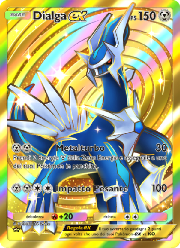 Dialga-ex 207/207 — Scontro Spaziotemporale (Italian Pokémon TCG card)