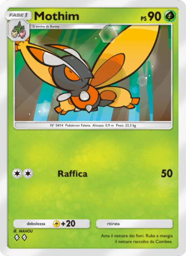 Mothim 003/96 — Luce Trionfale (Italian Pokémon TCG card)