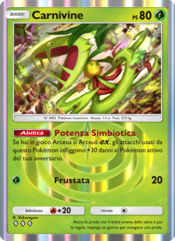 Carnivine 009/96 — Luce Trionfale (Italian Pokémon TCG card)