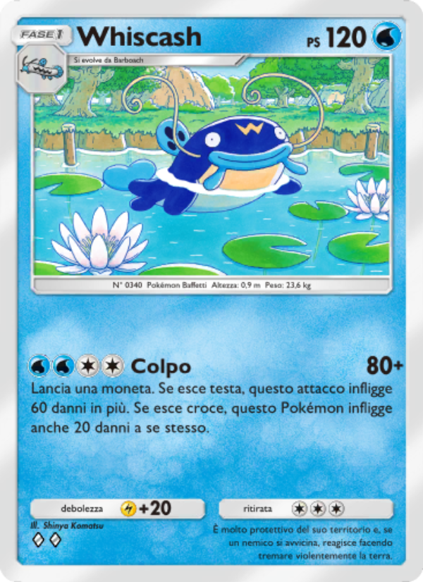 Whiscash 017/96 — Luce Trionfale (Italian Pokémon TCG card)