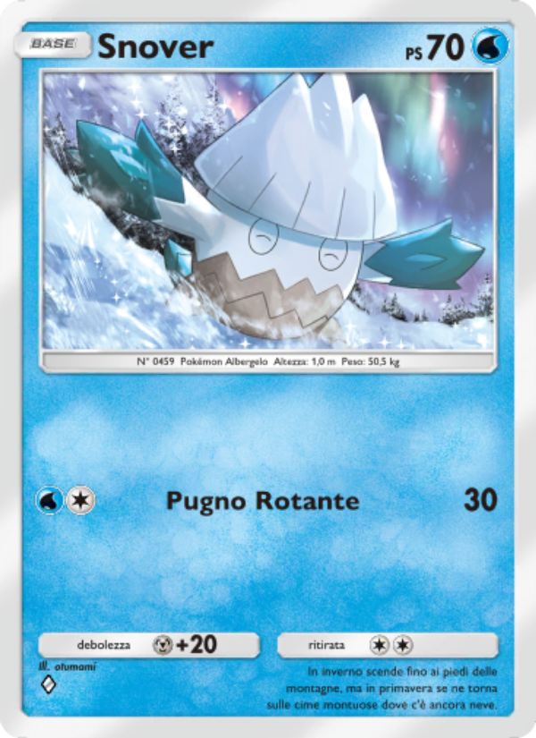 Snover 020/96 — Luce Trionfale (Italian Pokémon TCG card)
