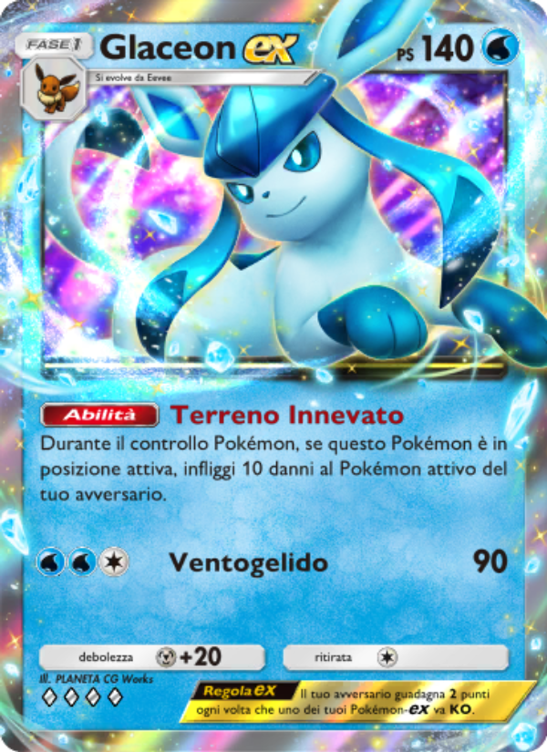Glaceon-ex 022/96 — Luce Trionfale (Italian Pokémon TCG card)