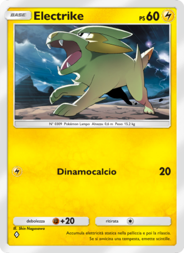 Electrike 027/96 — Luce Trionfale (Italian Pokémon TCG card)