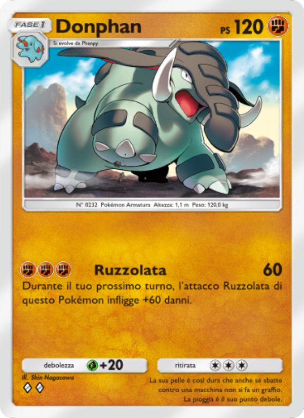 Donphan 038/96 — Luce Trionfale (Italian Pokémon TCG card)