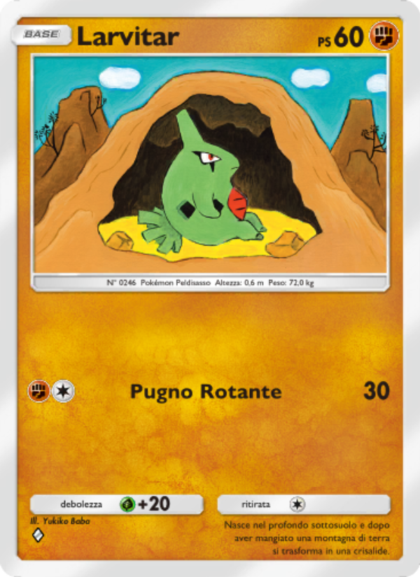 Larvitar 039/96 — Luce Trionfale (Italian Pokémon TCG card)