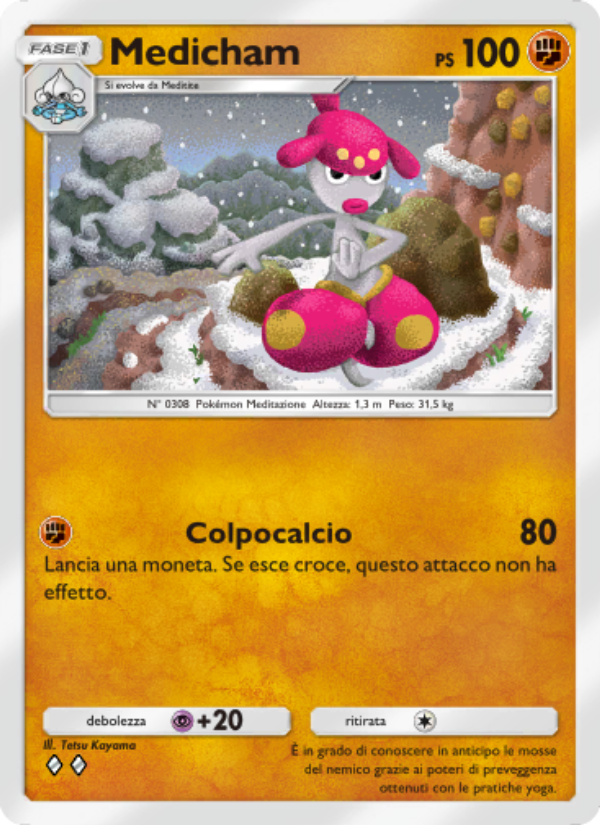 Medicham 044/96 — Luce Trionfale (Italian Pokémon TCG card)