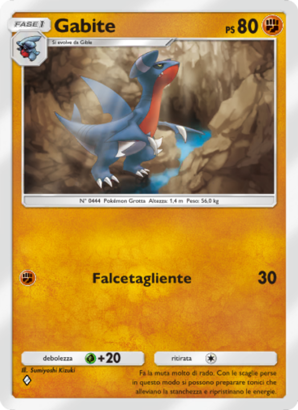 Gabite 046/96 — Luce Trionfale (Italian Pokémon TCG card)
