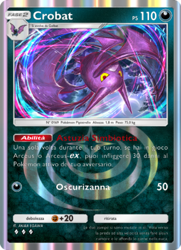 Crobat 050/96 — Luce Trionfale (Italian Pokémon TCG card)
