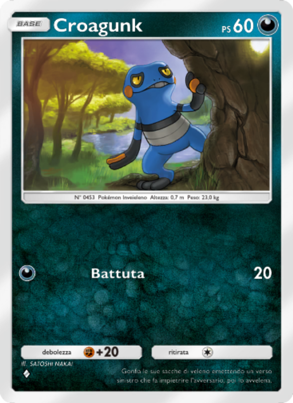 Croagunk 051/96 — Luce Trionfale (Italian Pokémon TCG card)