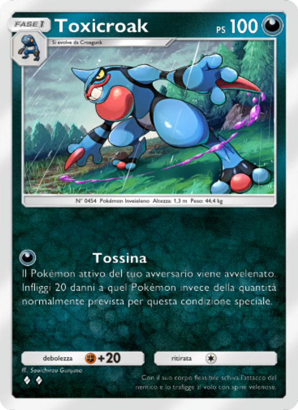 Toxicroak 052/96 — Luce Trionfale (Italian Pokémon TCG card)