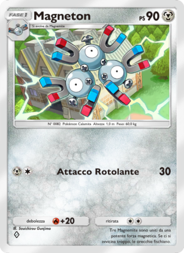 Magneton 054/96 — Luce Trionfale (Italian Pokémon TCG card)
