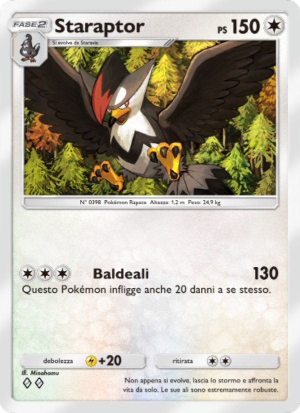Staraptor 068/96 — Luce Trionfale (Italian Pokémon TCG card)