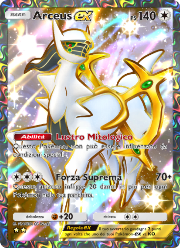Arceus-ex 086/96 — Luce Trionfale (Italian Pokémon TCG card)
