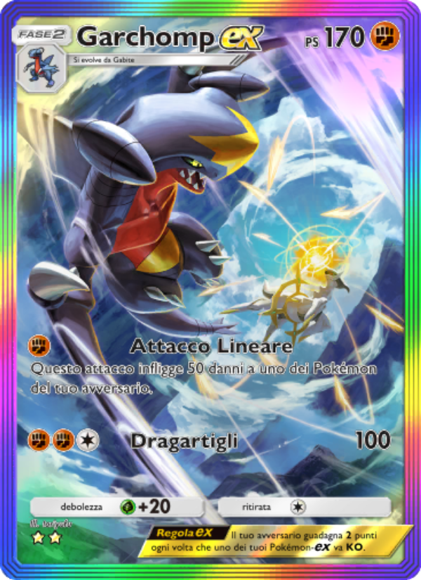 Garchomp-ex 093/96 — Luce Trionfale (Italian Pokémon TCG card)