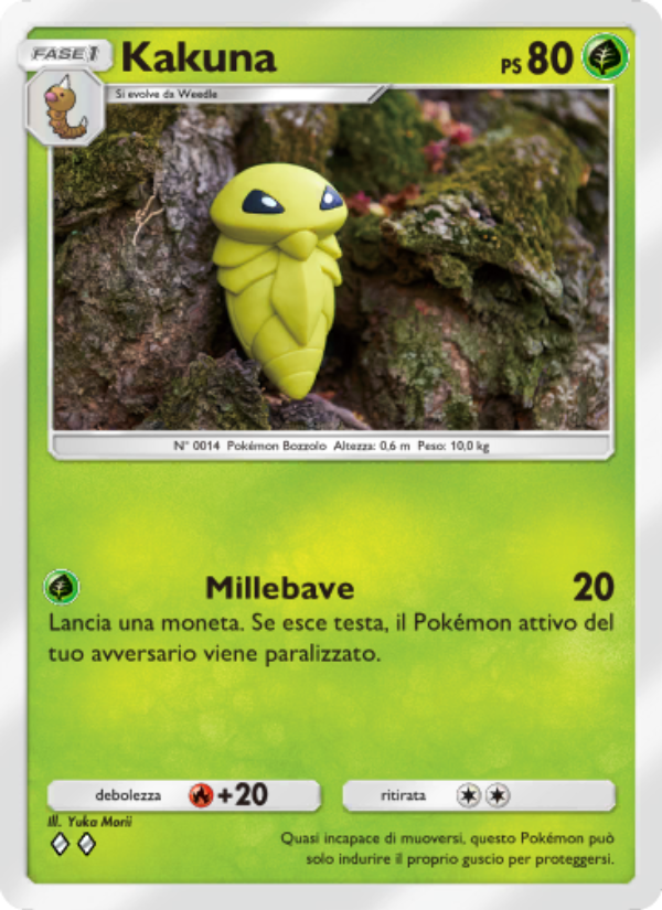 Kakuna 002/111 — Tripudio Splendente (Italian Pokémon TCG card)