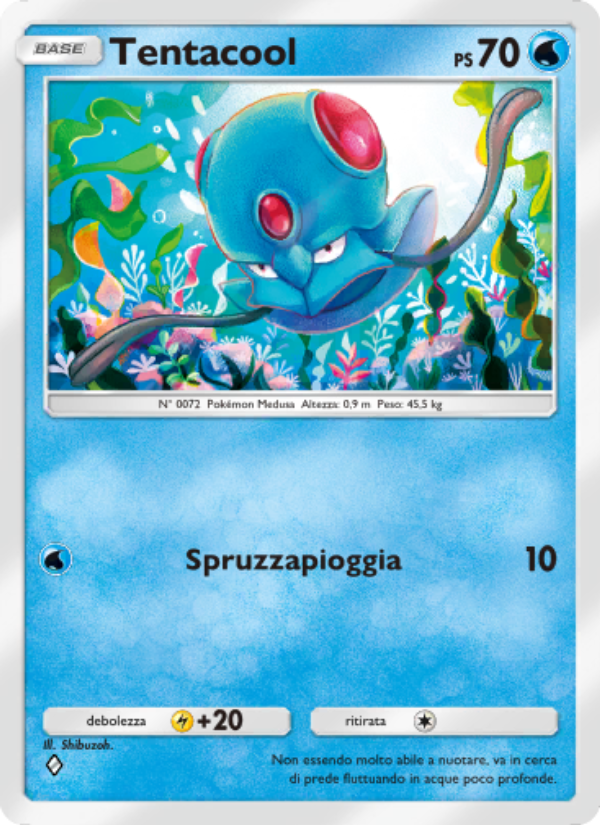 Tentacool 014/111 — Shining Revelry (Italian Pokémon TCG card)