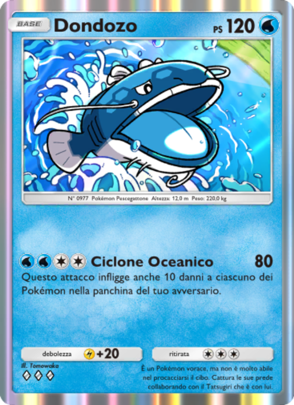 Dondozo 020/111 — Tripudio Splendente (Italian Pokémon TCG card)