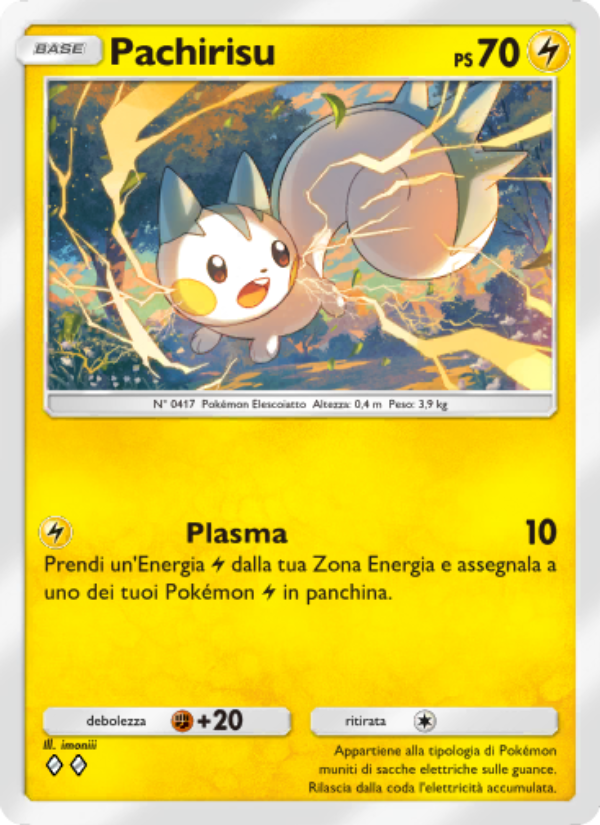 Pachirisu 025/111 — Tripudio Splendente (Italian Pokémon TCG card)