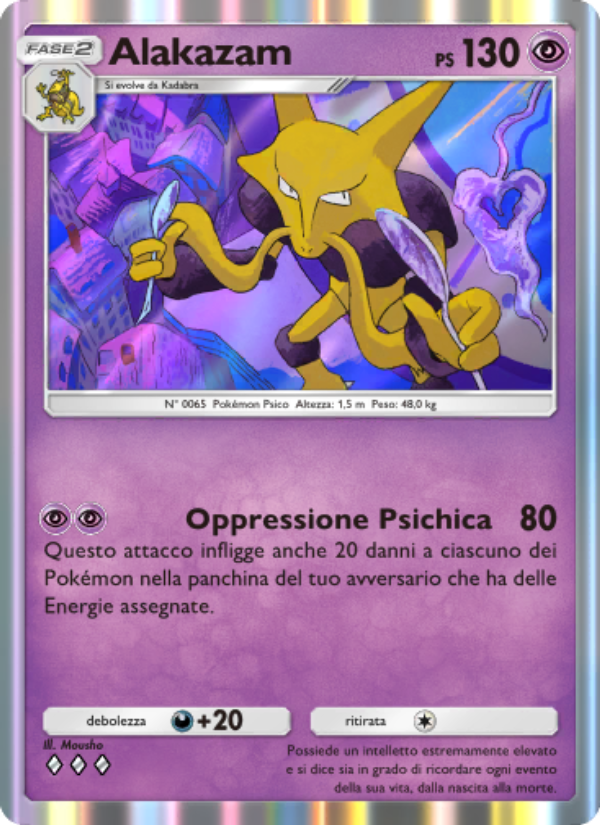 Alakazam 031/111 — Tripudio Splendente (Italian Pokémon TCG card)