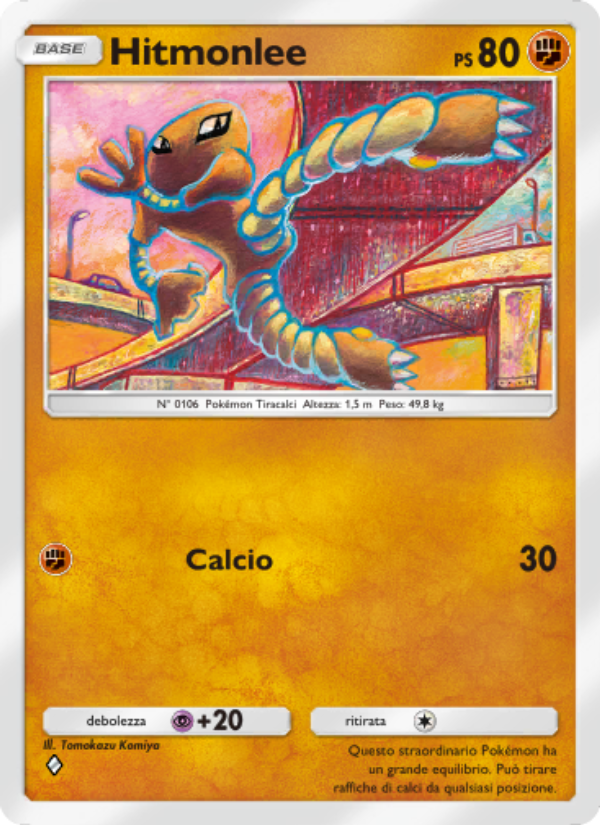 Hitmonlee 040/111 — Tripudio Splendente (Italian Pokémon TCG card)